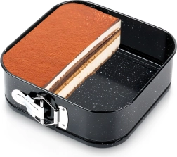 Granitveida atverama kvadrātveida cepamforma 20 × 20 × 6,8 cm