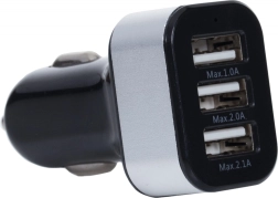 Auto lādētājs ar trīskāršu USB