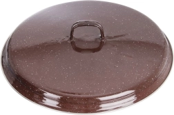 Emalēts vāks brūns 32 cm