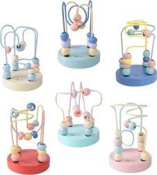 Klasiska pasaules koka rotaļlieta – stieplīšu labirints bērniem