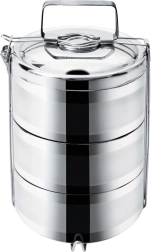 Stainless Steel Thermal Tiffin, 3-tier, 3 × 1.1 L