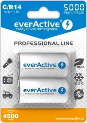 Ni-MH Batteries R14/C 5000 mAh ready to use, 2 pcs