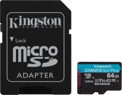 microSD karte 64GB Canvas Go! Plus ar adapteri