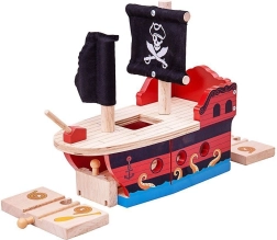Pirātu galera Bigjigs Rail
