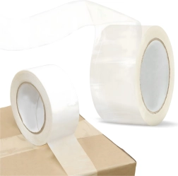 Caurspīdīga iepakošanas lente 48 mm × 100 m – stipra un izturīga