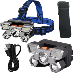 LED pieres lukturis 800 lm, 4 režīmi, USB uzlāde, ūdensizturīgs IPX45
