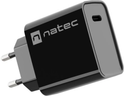 Tīkla lādētājs NATEC Ribera 1× USB‑C 20 W melns