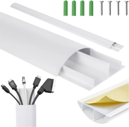 Kabeļu maskēšanas līste baltā, alumīnija