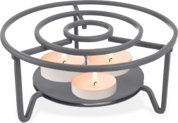 Metāla sildītājs tējkannai, pelēks, 16,5 cm