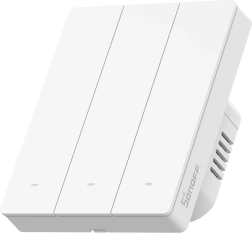 Sonoff ZBM5 trīs kanālu Zigbee skārienjutīgais sienas slēdzis