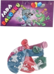 Apaļi piepūšami baloni ar dinozauru apdruku – komplekts 4 gab.