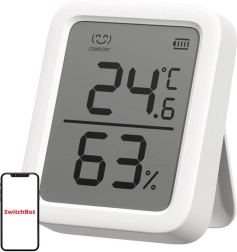 Viedais termometrs un higrometrs SWITCHBOT Meter Plus ar 3" displeju