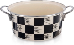 Enamel Pot Checkered 22 cm, 3 l