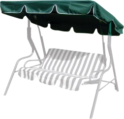 Jumtiņš šūpolēm 163 × 110 cm, tekstils, tumši zaļš