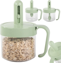 Hermētiska garšvielu tvertne ar integrētu karotīti un rokturi 0,2 l