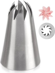 Tērauda konditorejas dekorēšanas uzgalis zieds