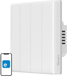 Vieds Wi‑Fi Sonoff TX T5 4C skārienjutīgais sienas slēdzis