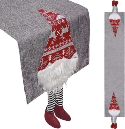 Ziemassvētku galdauts ar rūķīšiem