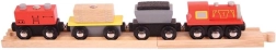 Bigjigs Rail kravas vilciens ar sliedēm