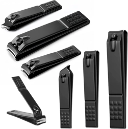 Melnas nagu knaiblītes komplekts 3 gab. – lielas, mazas un slīpas