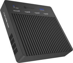 USB4 4-slotu dublikators NVMe M.2 SSD ar 1:3 klonēšanu