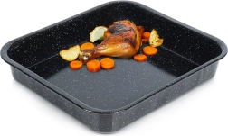 Emalēta taisnstūrveida cepamtrauks 8 l, 41,5 × 36,5 × 7 cm