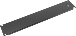 Aizpildpanelis 19'' servera skapim (rack) 2U, melns