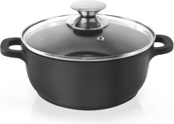 Granīta katls ar stikla vāku GRANDE 16 cm, 1,4 l