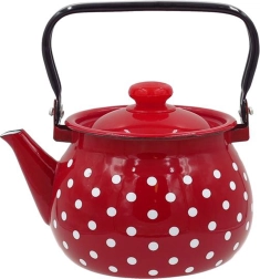 Emalēta tējkanna ar punktiņiem 2,5 l TORO