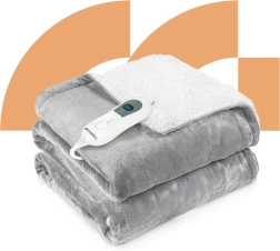 Elektriska apsildāmā sega CozyHeat 120W pelēka