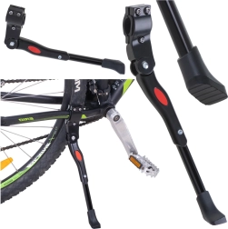 Velosipēda statīvs ar aizmugurējo regulējamo atbalstu