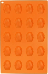 Silikona cepumu forma “gliemežvāki”, oranža