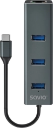 USB-C adapteris Hub Savio