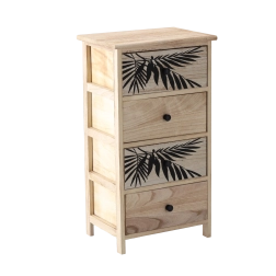 Kumode ZOFIA ar 4 atvilktnēm, 40 × 29 × 73 cm