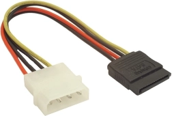 Barošanas kabelis MOLEX uz SATA 0,15 m