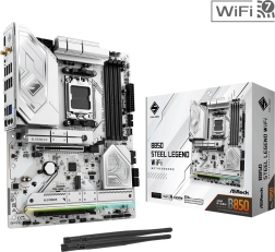 Balta mātesplate B650 Steel Legend WiFi AM5 ATX