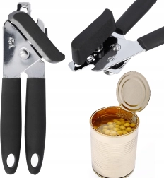 Rokas nerūsējošā tērauda konservu attaisāmais ar ergonomiskiem rokturiem