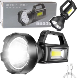 Darba LED lukturis ar COB prožektoru, 4 režīmi un powerbanka