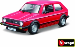 Bburago automašīnas modelis Volkswagen Golf MK1 GTI sarkans 1:24