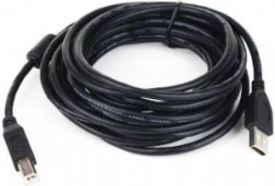 USB 2.0 kabelis A–B ar ferīta filtru 3 m