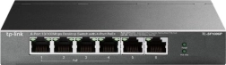 TP-Link galda slēdzis ar 6 portiem 10/100 Mb/s un 4× PoE+