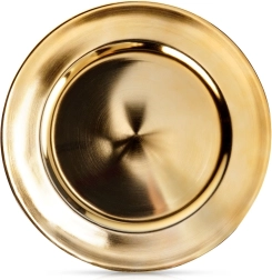 Zelta paliktņpaplāte zem šķīvja 33 cm