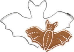 Nerūsējoša tērauda cepumu formiņa sikspārnis 8 cm