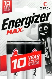 Sārma baterijas C LR14 ENERGIZER MAX, blisterī 2 gab.