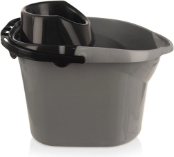 Pelēks mopas spainis 12 l ar izspiedēju