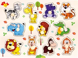 Bino koka puzle safari, 11 gabaliņu