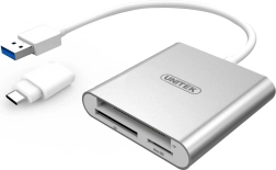 Atmiņas karšu lasītājs USB 3.0 + USB Type‑C