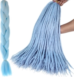 Sintētiskas bizītes – matu pieaudzējumi – Zila