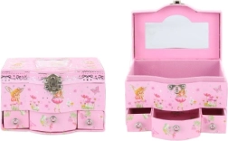 Koka rotaslietu lādīte ar spogulīti un atvilktnēm