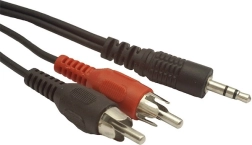 Audio kabelis 3,5 mm jack uz 2× RCA stereo 5 m Gembird